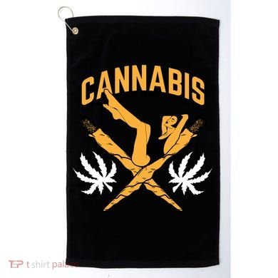 Cannabis Marijuana Joint Hammock Golf Towel