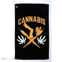 Cannabis Marijuana Joint Hammock Golf Towel thumb 0