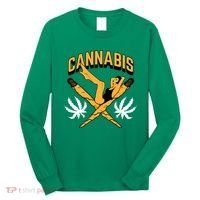 Cannabis Marijuana Joint Hammock Long Sleeve Shirt thumb 0