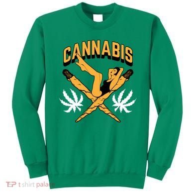 Cannabis Marijuana Joint Hammock Sweatshirt