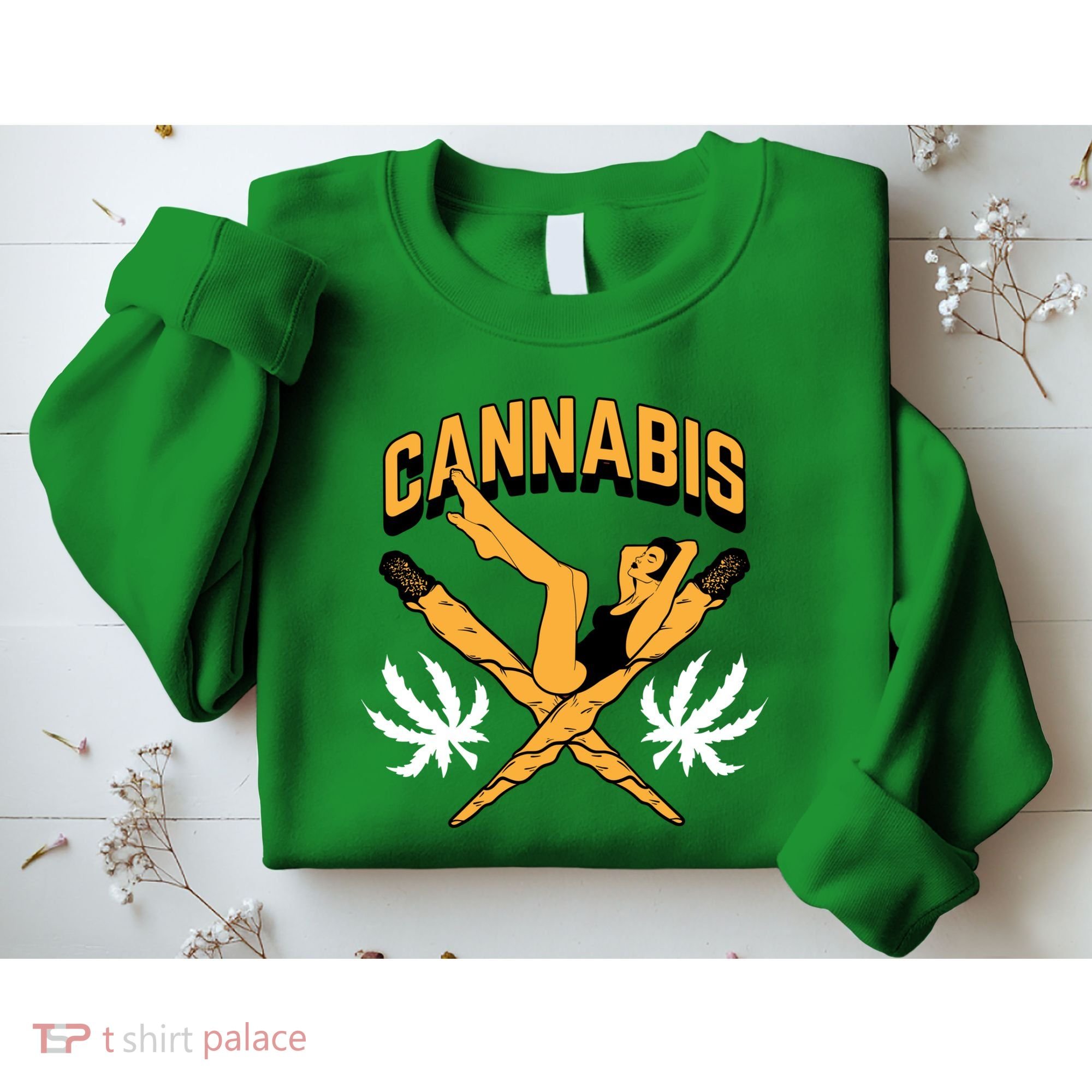 Cannabis Marijuana Joint Hammock Sweatshirt