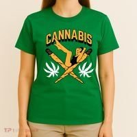 Cannabis Marijuana Joint Hammock T-Shirt thumb 4