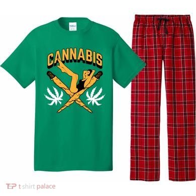 Cannabis Marijuana Joint Hammock Pajama Set