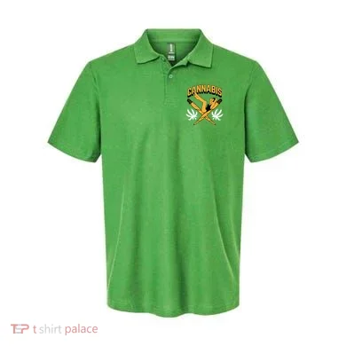 Cannabis Marijuana Joint Hammock Polo