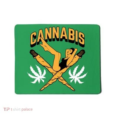 Cannabis Marijuana Joint Hammock Mousepad