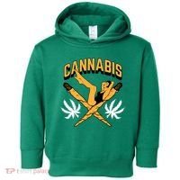 Cannabis Marijuana Joint Hammock Toddler Hoodie thumb 0