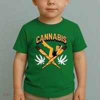 Cannabis Marijuana Joint Hammock Toddler T-Shirt thumb 2