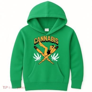 Cannabis Marijuana Joint Hammock Kids Hoodie