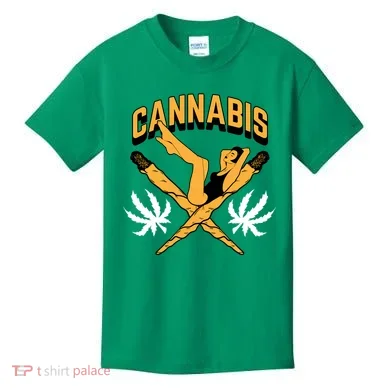 Cannabis Marijuana Joint Hammock Kids T-Shirt