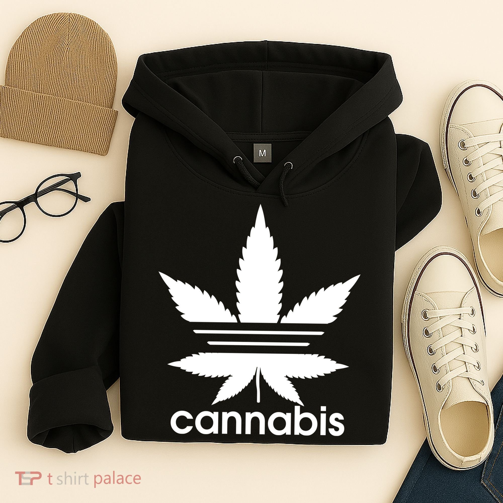 Cannabis Sports Logo Hoodie