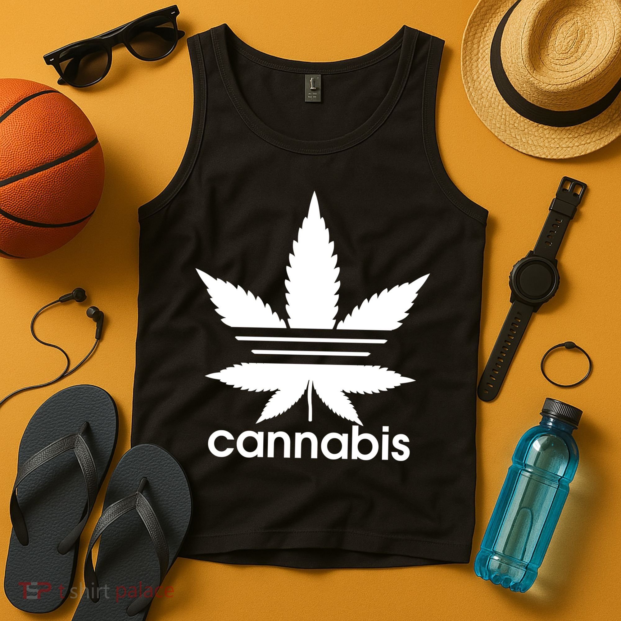 Cannabis Sports Logo Tank Top