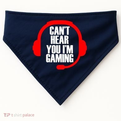 Can't Hear You I'm Gaming USA-Made Doggie Bandana