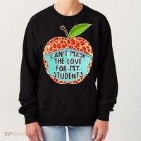 Can't Mask The Love For My Students Women's Sweatshirt thumb 0