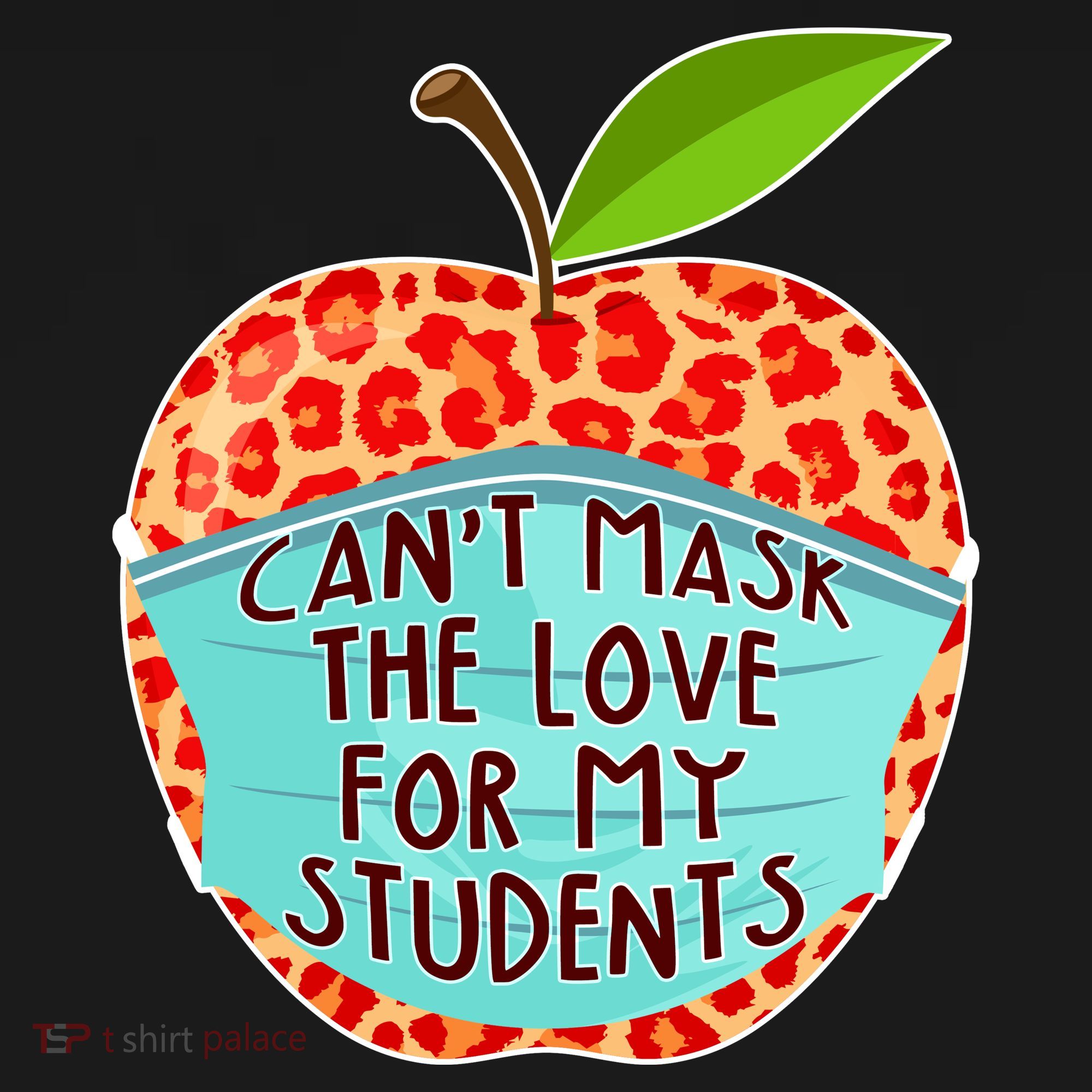 Can't Mask The Love For My Students USA-Made Doggie Bandana