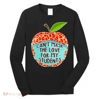 Can't Mask The Love For My Students Long Sleeve Shirt thumb 0