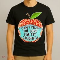 Can't Mask The Love For My Students T-Shirt thumb 3