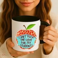 Can't Mask The Love For My Students Coffee Mug thumb 3