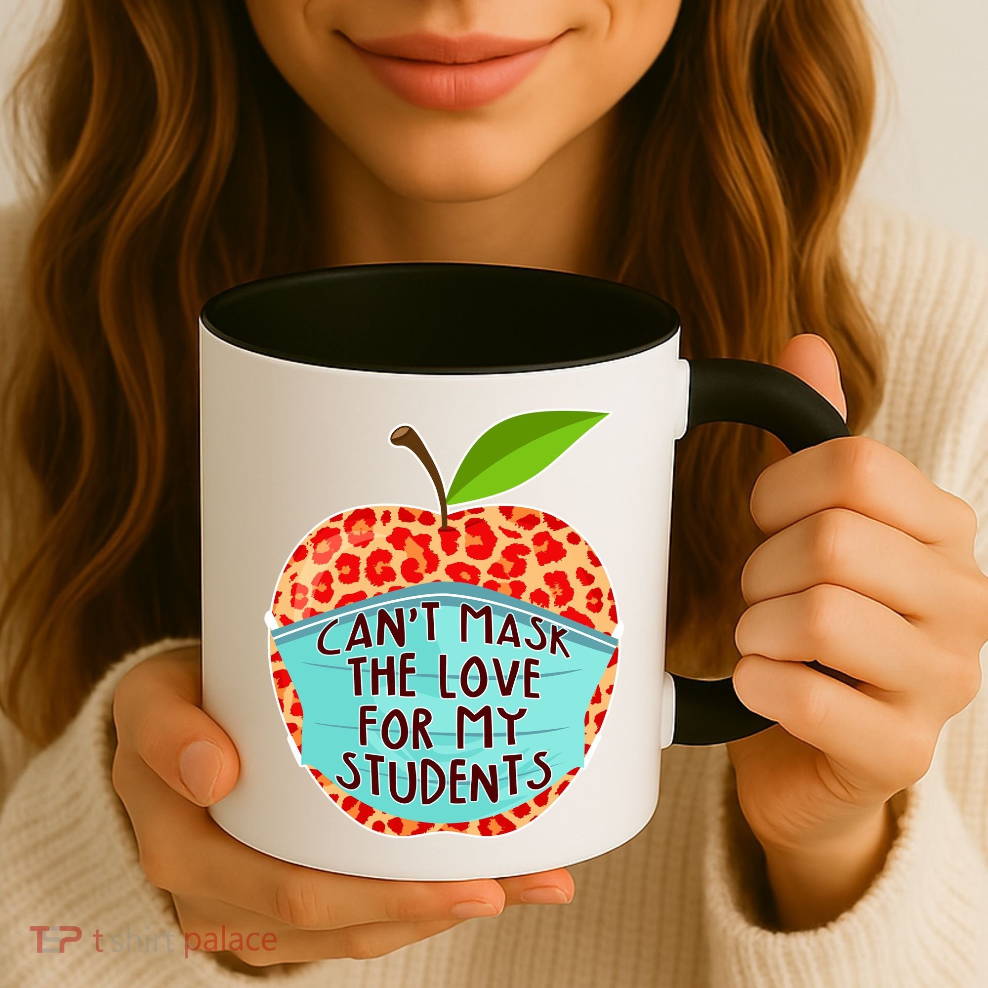 Can't Mask The Love For My Students Coffee Mug