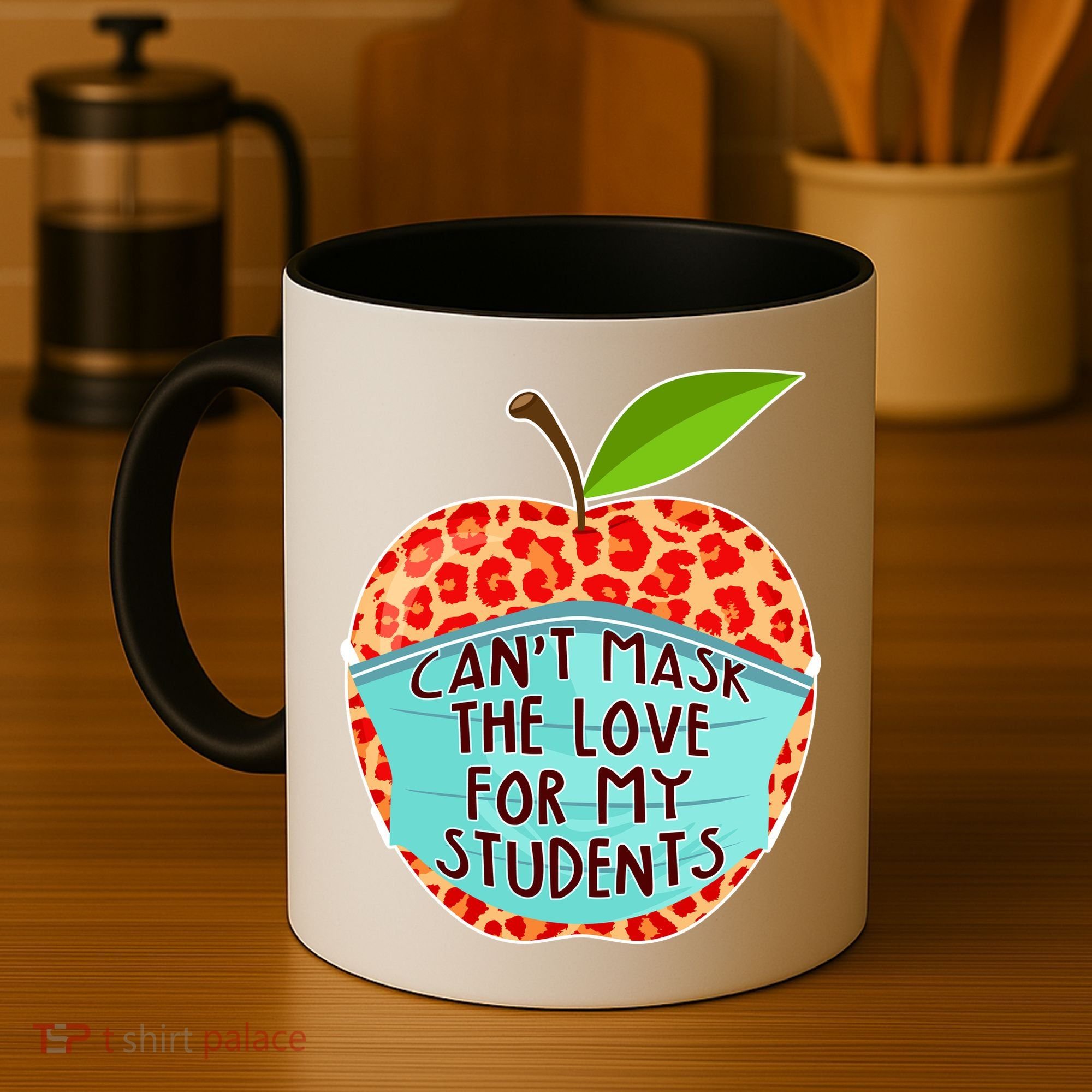 Can't Mask The Love For My Students Coffee Mug