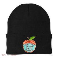 Can't Mask The Love For My Students Beanie thumb 0