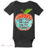 Can't Mask The Love For My Students Baby Bodysuit thumb 0