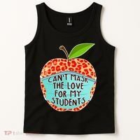 Can't Mask The Love For My Students Tank Top thumb 2