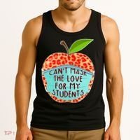 Can't Mask The Love For My Students Tank Top thumb 3