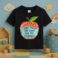 Can't Mask The Love For My Students Toddler T-Shirt thumb 3