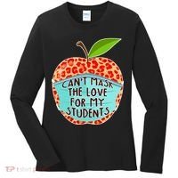 Can't Mask The Love For My Students Women's Long Sleeve Shirt thumb 0