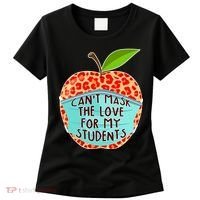 Can't Mask The Love For My Students Women's T-Shirt thumb 0