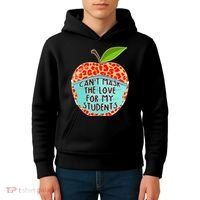 Can't Mask The Love For My Students Kids Hoodie thumb 4