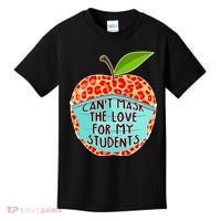 Can't Mask The Love For My Students Kids T-Shirt thumb 0