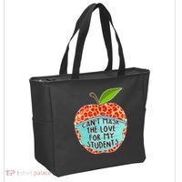 Can't Mask The Love For My Students Tote Bag thumb 2
