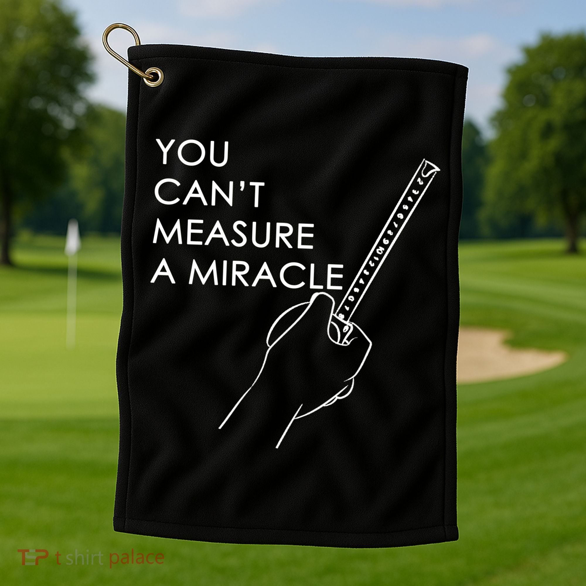 Can't Measure A Miracle Golf Towel