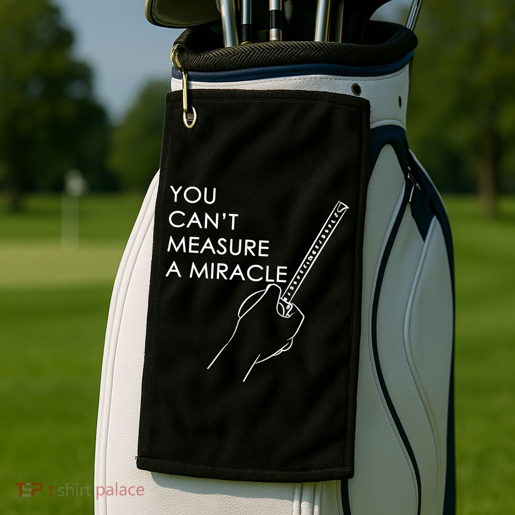 Can't Measure A Miracle Golf Towel