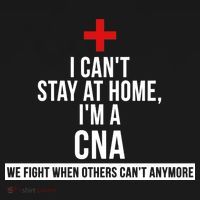 Can't Stay At Home CNA We Fight When Others Can't Tote Bag thumb 4