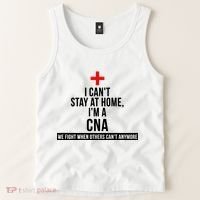 Can't Stay At Home CNA We Fight When Others Can't Tank Top thumb 2