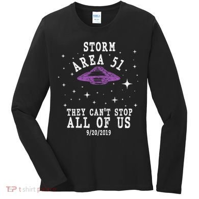 Cant Stop Us All Storm Area 51 Women's Long Sleeve Shirt