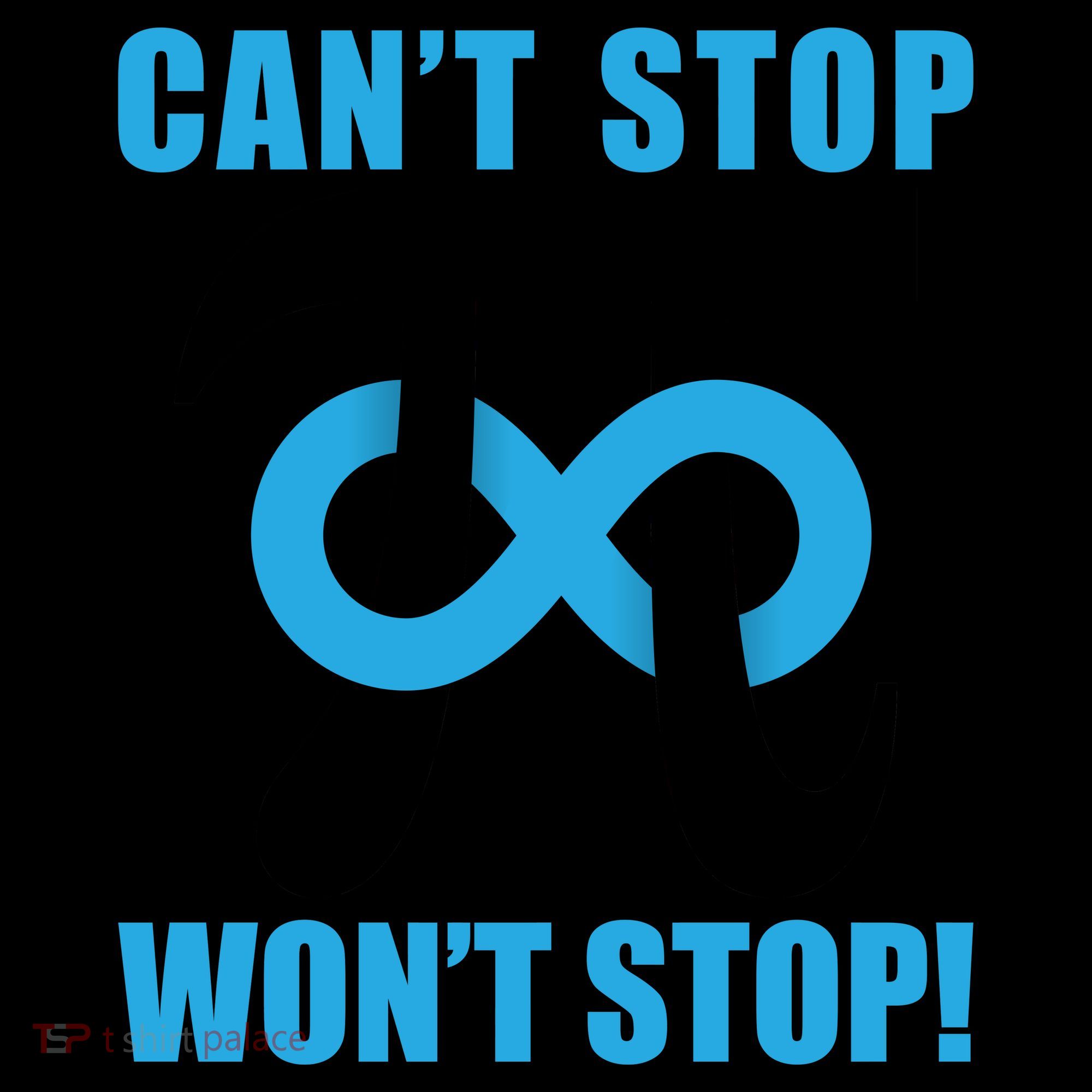 Can't Stop Won't Stop! Pi Day Infinity Math Geek Logo Coffee Mug