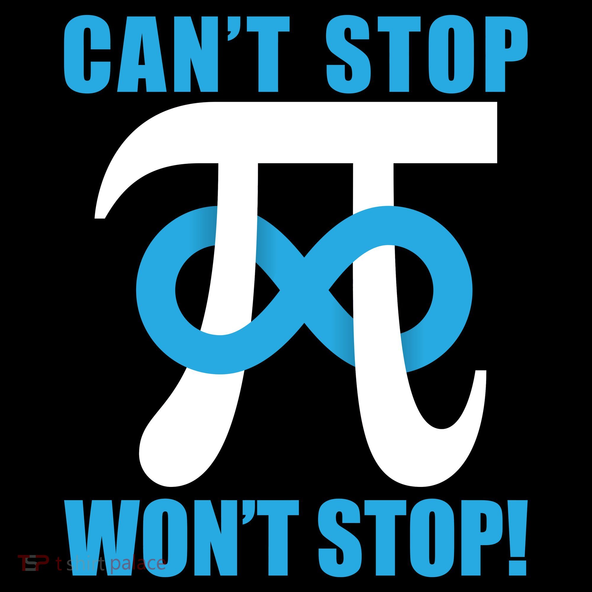 Can't Stop Won't Stop! Pi Day Infinity Math Geek Logo Ornament
