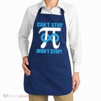 Can't Stop Won't Stop! Pi Day Infinity Math Geek Logo Apron thumb 2
