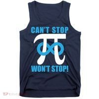 Can't Stop Won't Stop! Pi Day Infinity Math Geek Logo Tank Top thumb 0