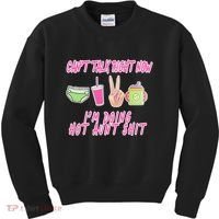 Can't Talk Right Now I'm Doing Hot Aunt Shit Babysitting Kids Sweatshirt thumb 0