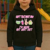 Can't Talk Right Now I'm Doing Hot Aunt Shit Babysitting Kids Hoodie thumb 3