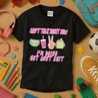 Can't Talk Right Now I'm Doing Hot Aunt Shit Babysitting Kids T-Shirt thumb 3