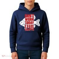 Can't Work Today I Feel Crappie Kids Hoodie thumb 4