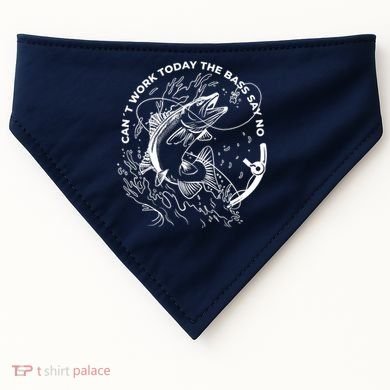 Can't Work Today The Bass Say No USA-Made Doggie Bandana