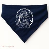 Can't Work Today The Bass Say No USA-Made Doggie Bandana thumb 0