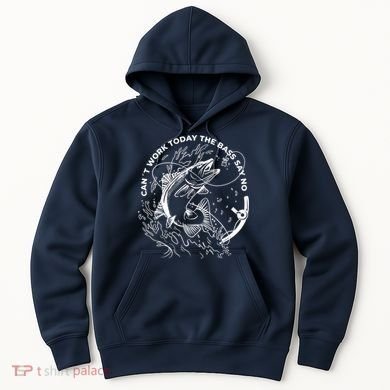 Can't Work Today The Bass Say No Hoodie