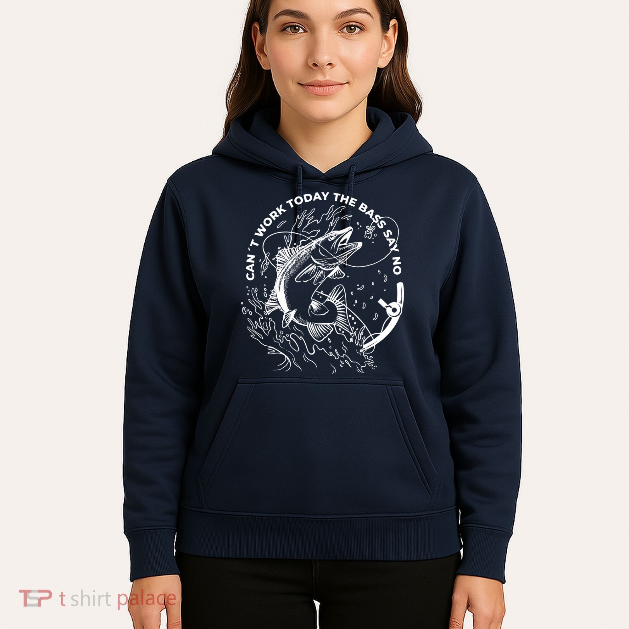 Can't Work Today The Bass Say No Hoodie